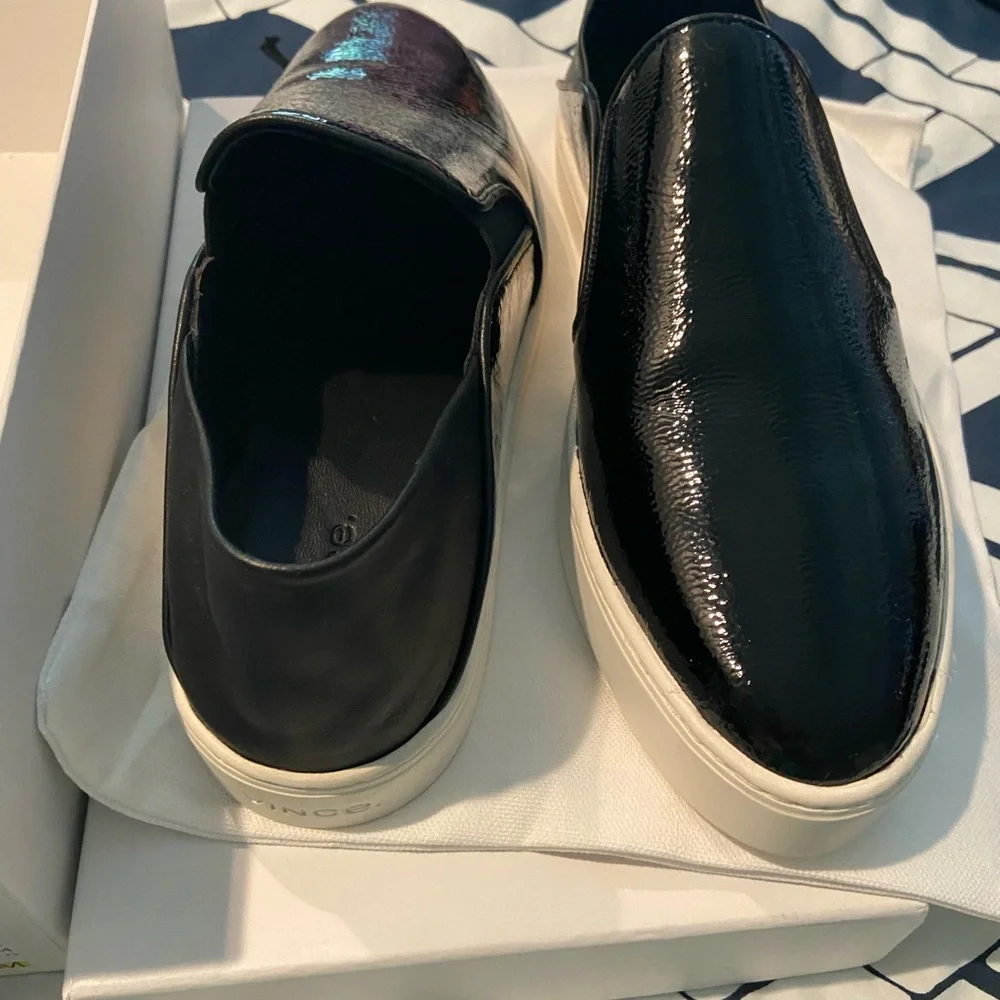 NEW Vince Garvey Slip On Black Leather FREE SHIPPING - Picture 6 of 9